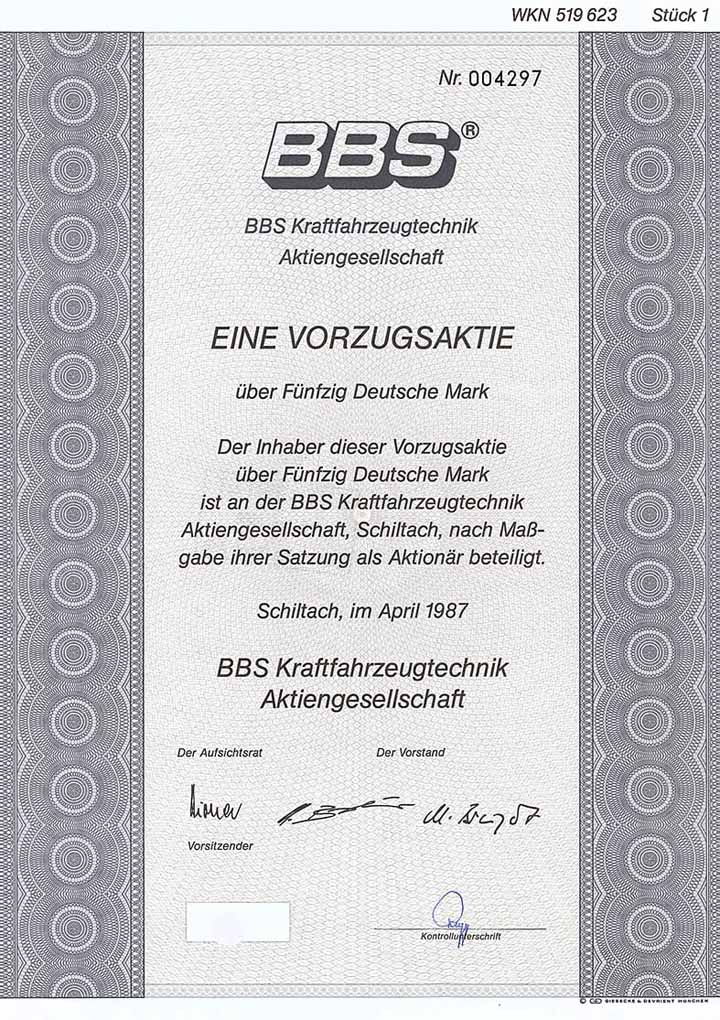 BBS Kraftfahrzeugtechnik AG