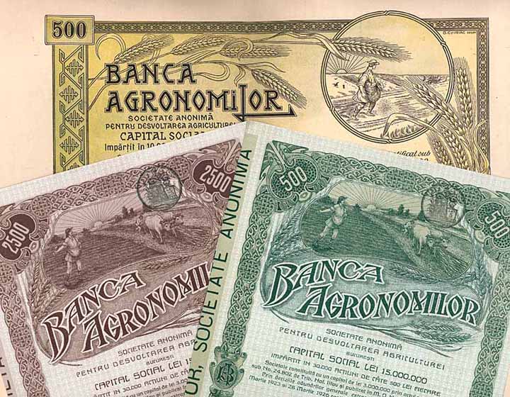 Banca Agronomilor S.A. (3 Stücke)