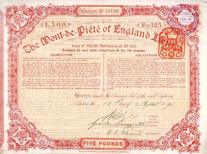 Mont-de-Piété of England  Ltd.