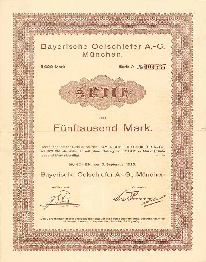 Bayerische Oelschiefer AG