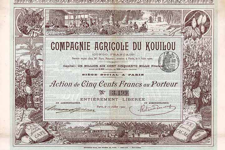 Cie. Agricole du Kouilou (Congo Francais)