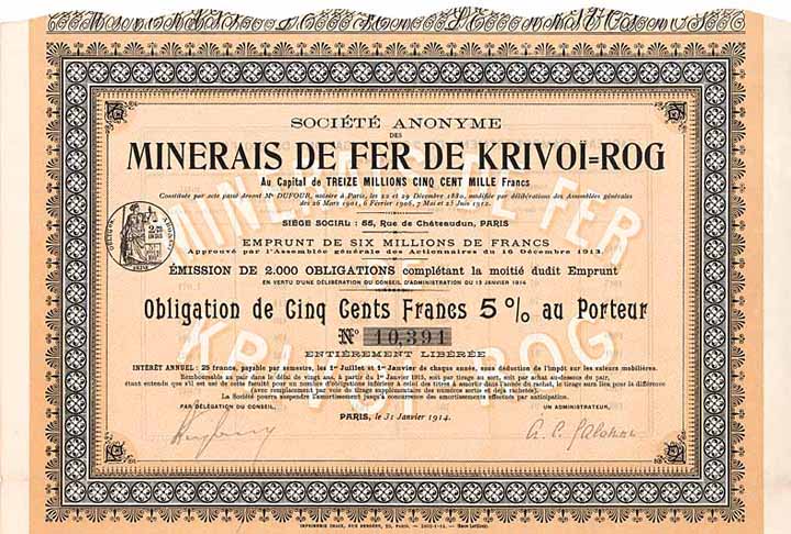 S.A. des Minerais de Fer de Krivoi-Rog