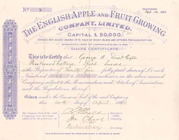 English Apple & Fruit Growing Co.