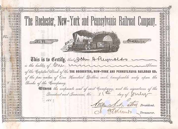 Rochester, New-York & Pennsylvania Railroad