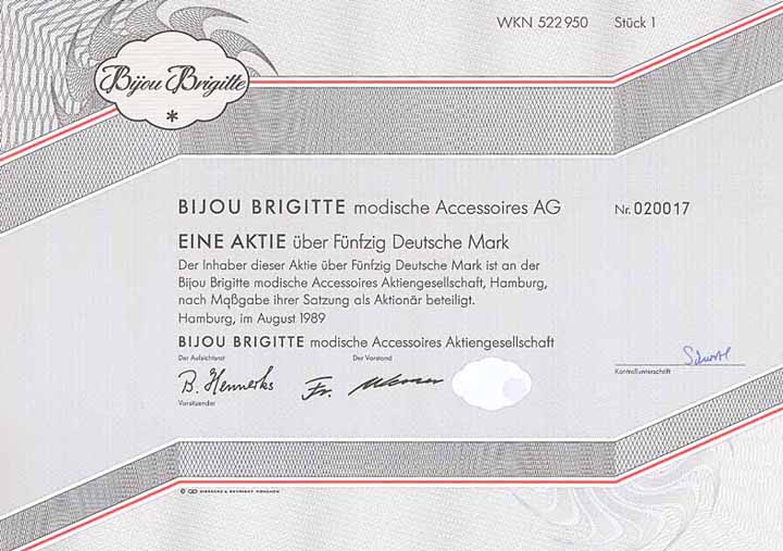 Bijou Brigitte modische Accessoires AG