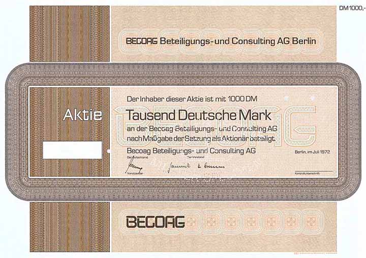 Becoag Beteiligungs- und Consulting AG