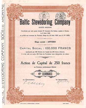 Baltic Stevedoring Co. S.A.