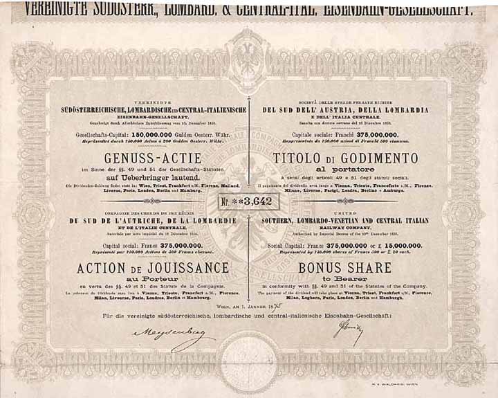 Vereinigte Südösterreichische, Lombardische und Central-Italienische Eisenbahn-Gesellschaft