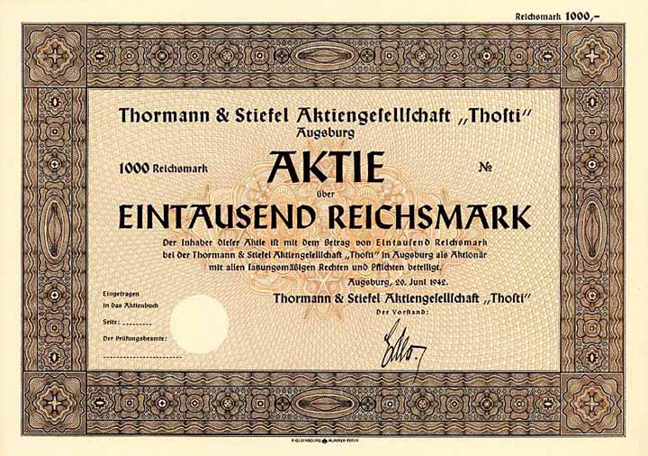 Thormann & Stiefel AG “Thosti”