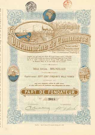 Comp. Ultramarine de Commerce S.A. - The Ultramarine Trading C.
