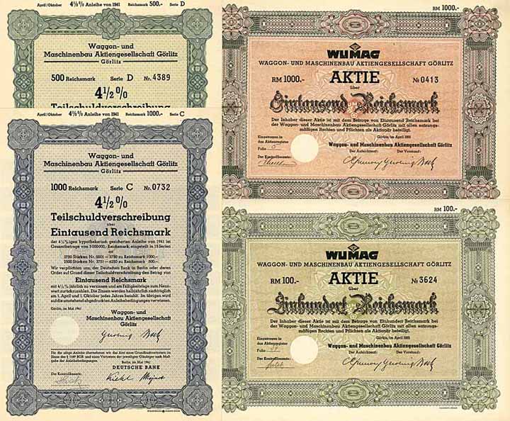 Waggon- und Maschinenbau AG (WUMAG) (7 Stücke)