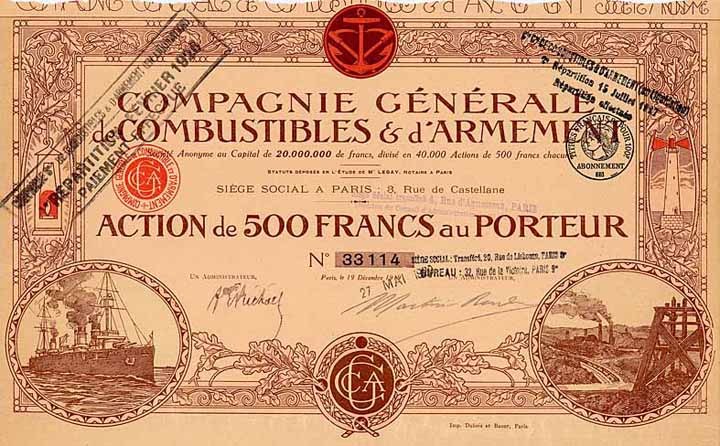 Cie. Générale de Combustibles & d‘Armement S.A.a