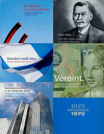 Deutsche Bank Literatur-Konvolut (5 Bücher, 1 Heft)