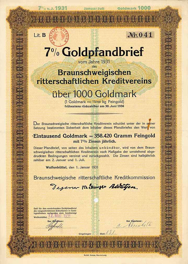 Braunschweigischer ritterschaftlicher Kreditverein