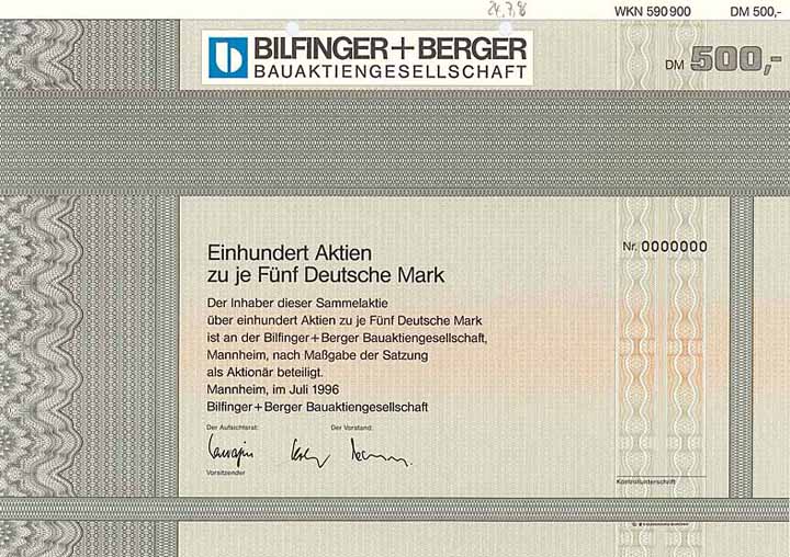 Bilfinger + Berger Bauaktiengesellschaft