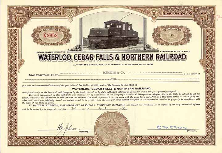 Waterloo, Cedar Falls & Northern Railroad