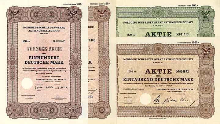 Norddeutsche Lederwerke AG - (4 Stücke)