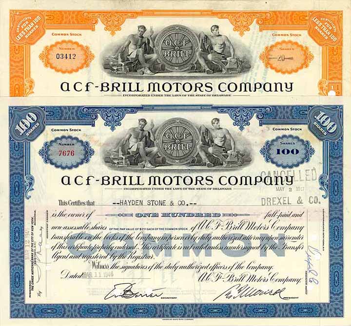 ACF - Brill Motors Co. (2 Stück)