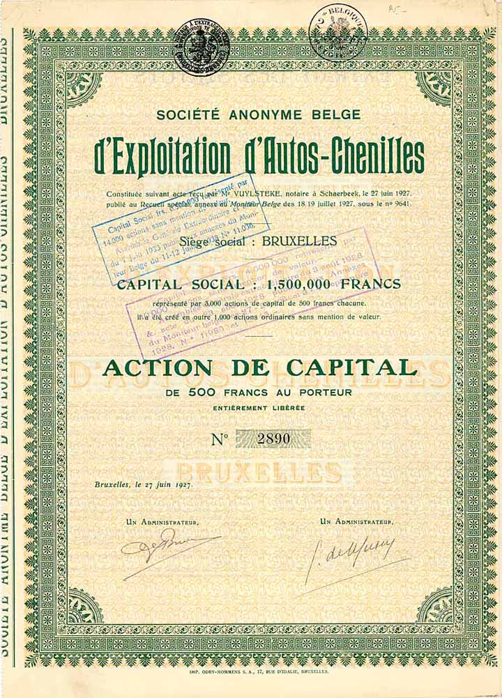 S.A. Belge d‘Exploitation d‘Autos-Chenilles