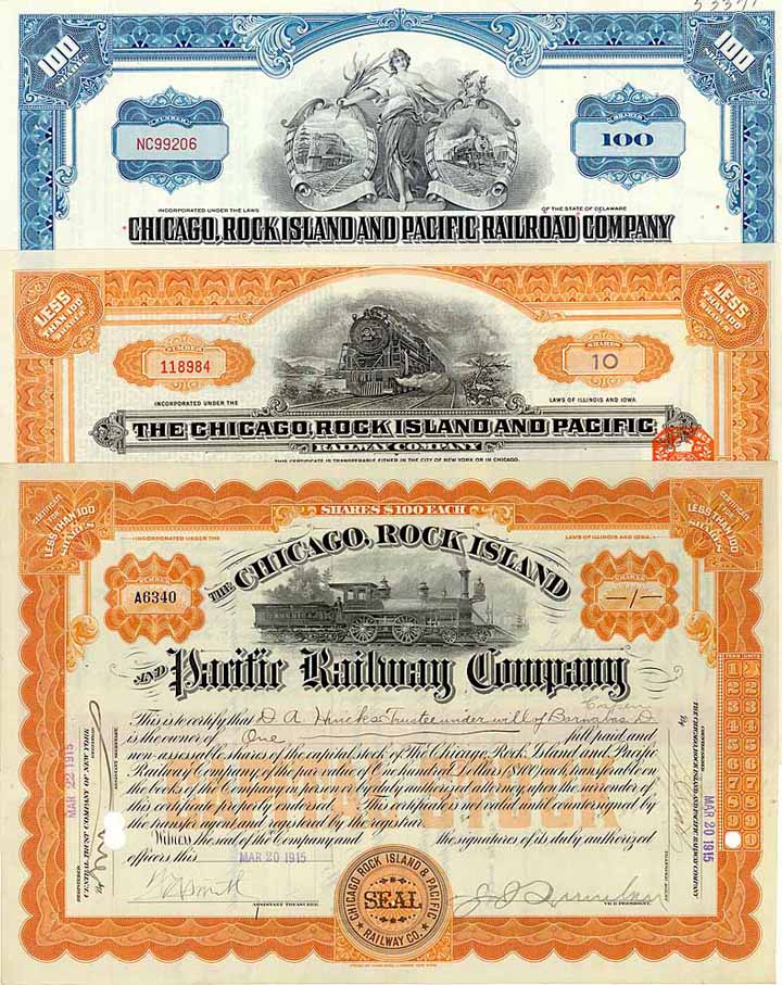 Chicago, Rock Island & Pacific Railway (Railroad) (3 Stücke)