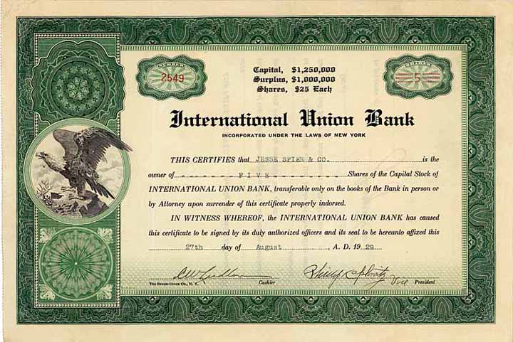 International Union Bank