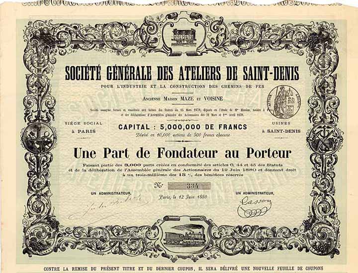 Soc. Gen. des Ateliers de Saint-Denis