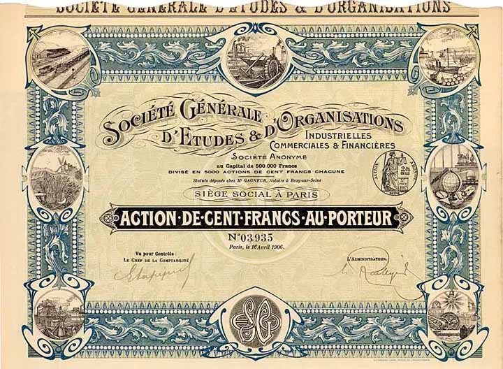 Soc. Generale d'Etudes & d'Organisations