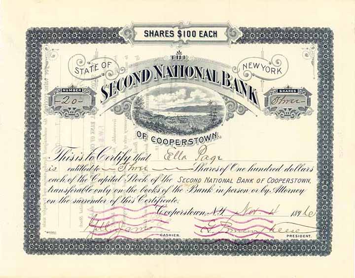 Second National Bank of Cooperstown