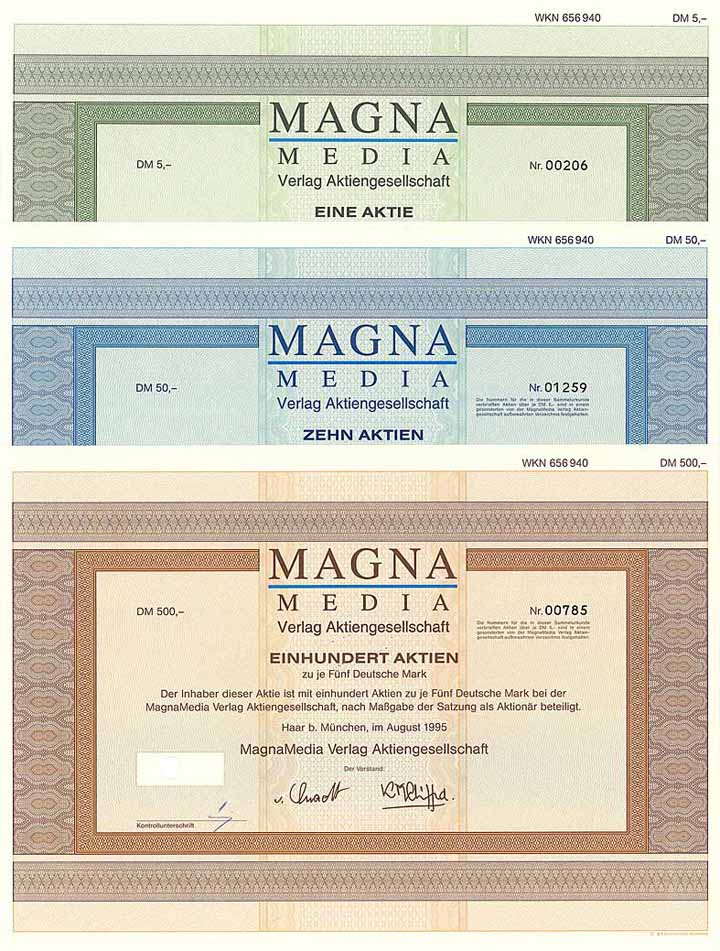 MagnaMedia Verlag AG (3 Stücke)