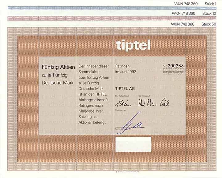 TIPTEL AG (3 Stücke)