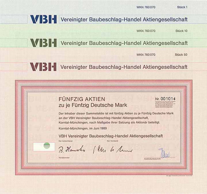 VBH Vereinigter Baubeschlag-Handel AG (3 Stücke)