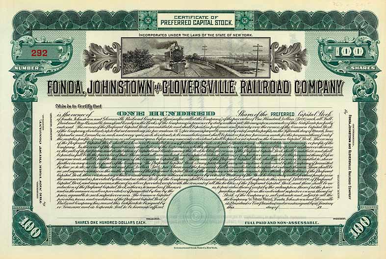 Fonda, Johnstown & Gloversville Railroad