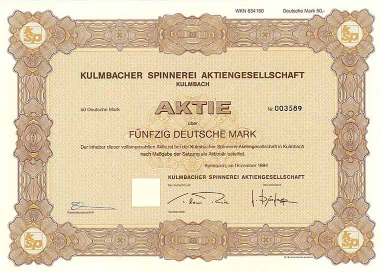 Kulmbacher Spinnerei AG