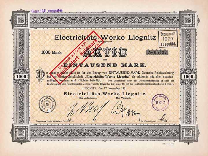 Electricitäts-Werke Liegnitz