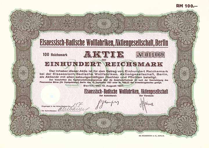 Elsaessisch-Badische Wollfabriken AG