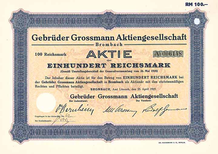 Gebrüder Grossmann AG
