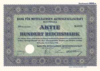 Bank für Mittelsachsen AG