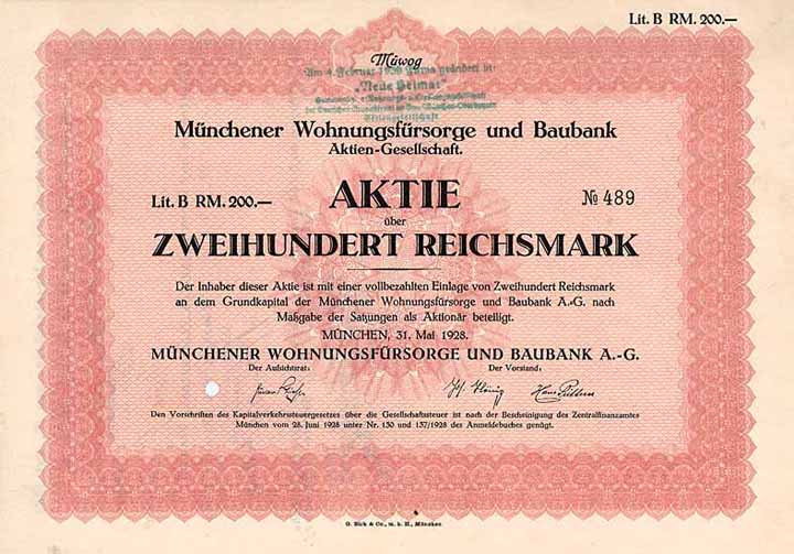 Münchener Wohnungsfürsorge und Baubank AG