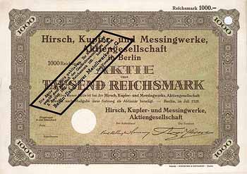 Hirsch Kupfer- und Messingwerke AG