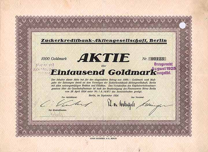 Zuckerkreditbank-AG