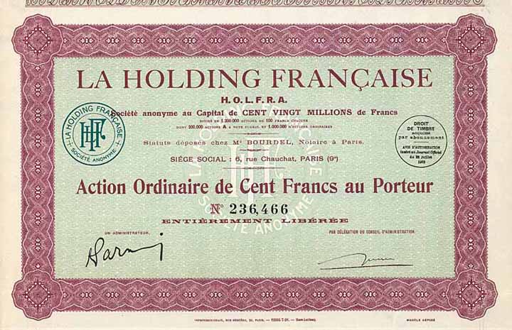 La Holding Francaise S.A.