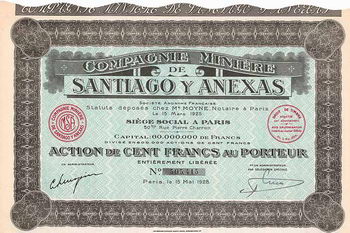 Cie. Minière de Santiago y Anexas S.A.