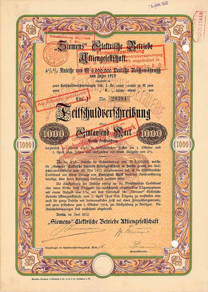 Siemens Elektrische Betriebe AG