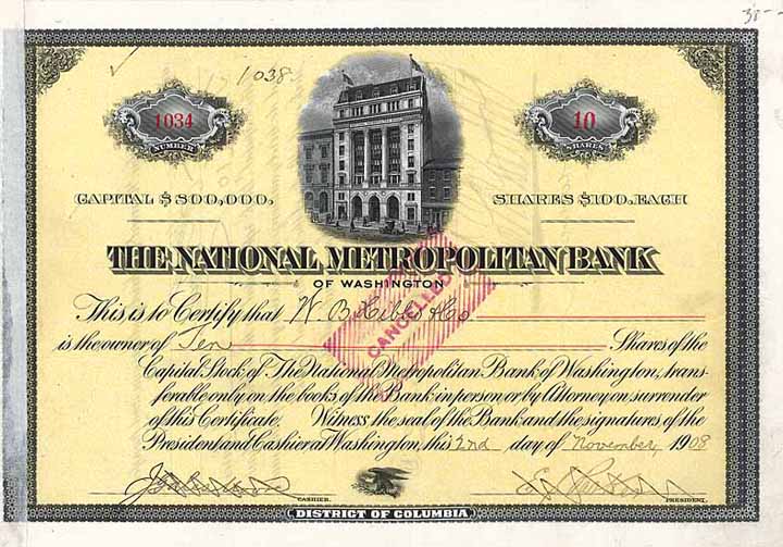 National Metropolitan Bank of Washington