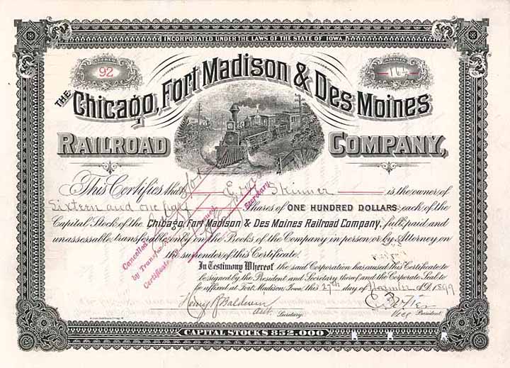 Chicago, Fort Madison & Des Moines Railroad