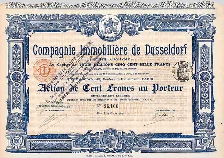 Cie. Immobiliere de Dusseldorf