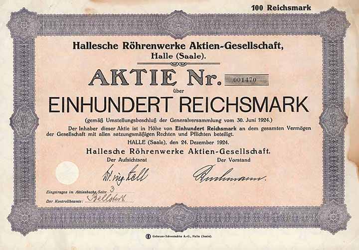 Hallesche Röhrenwerke AG