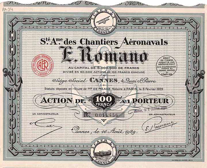 S.A. des Chantiers Aéronavals E. Romano