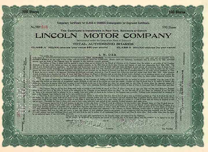 Lincoln Motor Co.