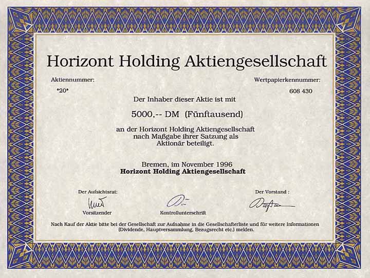 Horizont Holding AG